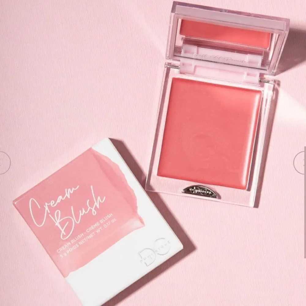 Dominique Cosmetics Silk Tone Cream Blush in Soft Pink with hyaluronic acid